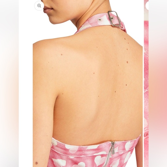 ALESSANDRA RICH Heart-print Halterneck Mini Dress - Picture 8 of 9